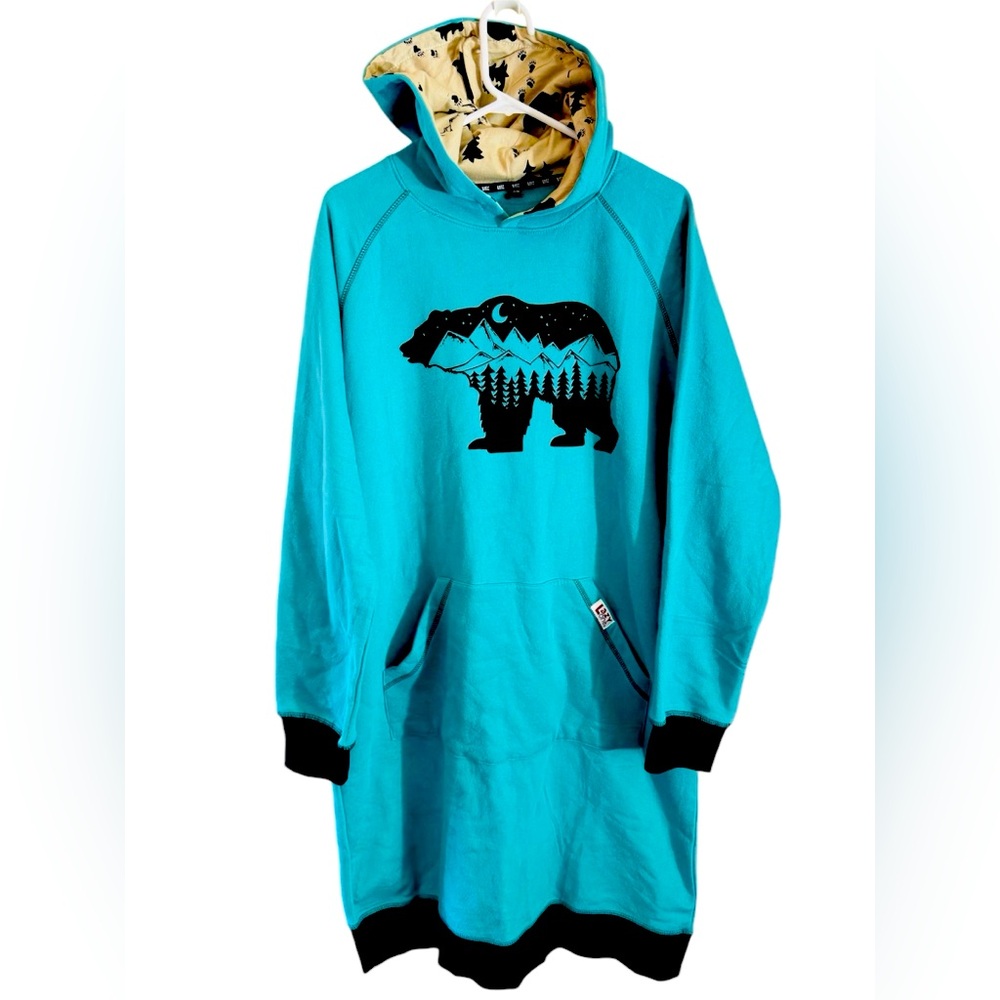 Small Lazy1 LazyOne mountain bear sleep oversized Comfy Sleep Hoodie outdoor